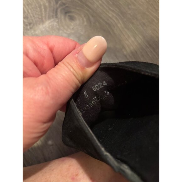 Munro Black Leather Slide Toe Loop Sandals Women’s Size 9 - Picture 8 of 8